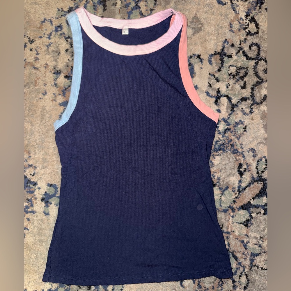 Colorblock Sleeveless Women's Top